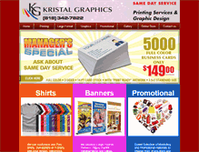 Tablet Screenshot of kristalgraphics.net